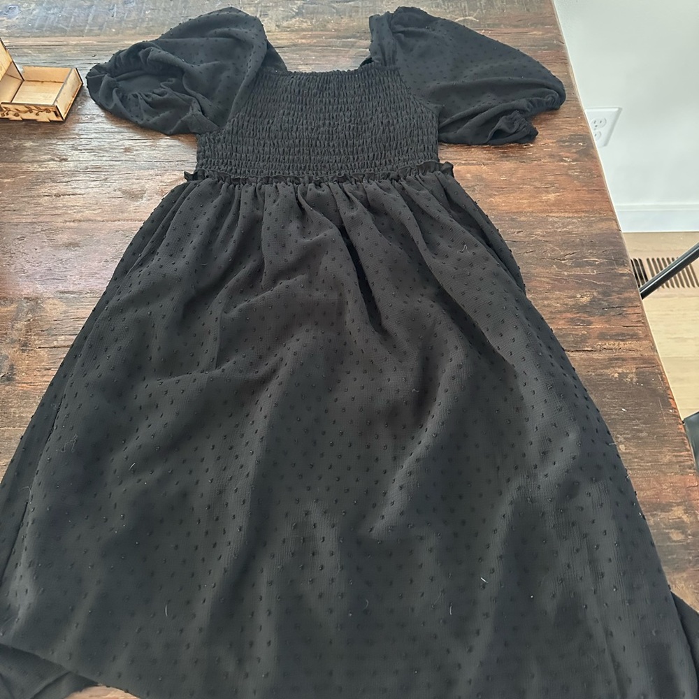 Black baby doll type dress